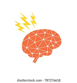 Brain power concept. Vector illustration.