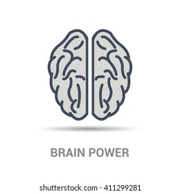 Brain power icons