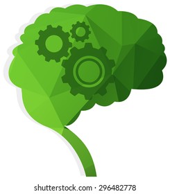 Brain Process Icon - Illustration