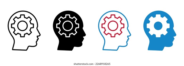 Brain process, thinking icon. sign for mobile concept and web design. vector illustration