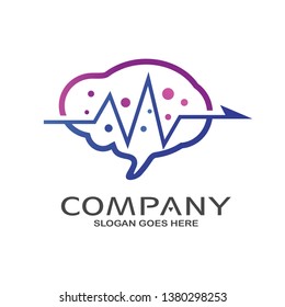 Brain Pulse Healthcare Logo Vector