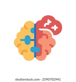 Brain Puzzle Icon for Cognitive Challenges
