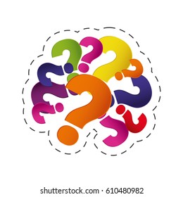 Brain Question Mark Image Vector Illustration Eps 10