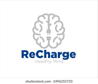 brain recharge health logo designs for medical service