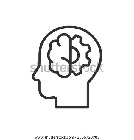 Brain recovery, icon in line design. Brain, recovery, health, healing, neuroplasticity, therapy, regeneration on white background vector. Brain recovery editable stroke icon