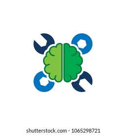 Brain Repair Logo Icon Design