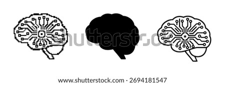 Brain Representation Depicting Artificial Intelligence and Machine Learning Concepts