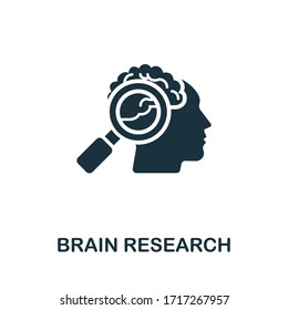 Brain Research icon. Simple illustration from medical equipment collection. Creative Brain Research icon for web design, templates, infographics