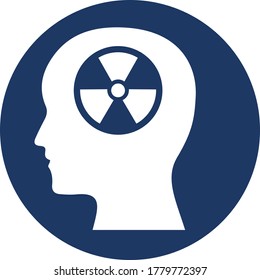 
 Brain risk Glyph Style vector icon which can easily modify or edit
