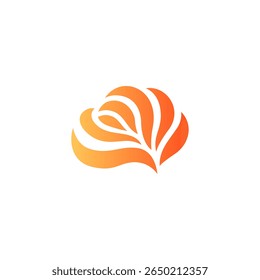 Logotipo de la ciencia del cerebro. neurona abstracta, Inspiración del logotipo de los símbolos del icono de la tecnología del cerebro.