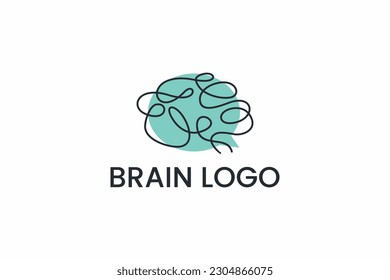 Brain science logo design, Behavioral health logo vector design