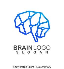 Brain Science Technology Logo Template
