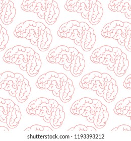 Brain seamless pattern