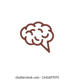 brain shape vector logo