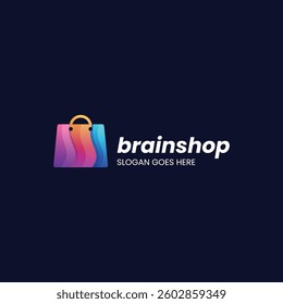 Brain Shop Gradient Colorful Logo