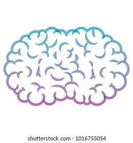 brain side view in degraded blue to purple color contour