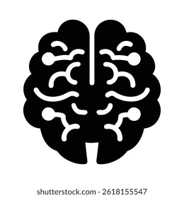 Brain silhouette vector. For logo ,T- shirt, tattoo and graphics design work Rabbit Brain icon Vector style silhouette. 