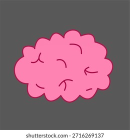 Cerebro Arte de Clip simple útil para el creador de contenido para hacer videos relacionados con la salud mental