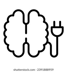 Brain skills icon outline vector. Stress psychology. Salary family