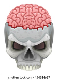 Brain in skull