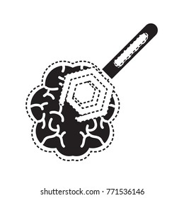 brain and spanner tool icon