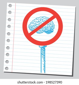 Brain Stop Sign