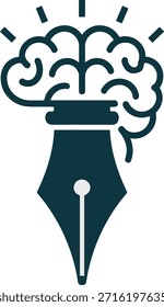 Brain Storm Design Concept Illustration kreativer Ideen und intellektuellen Denkens. Stellt Wissen und Innovation dar.