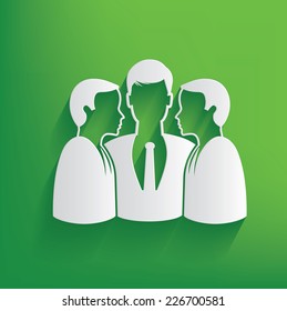 Brain storm design on green background,clean vector