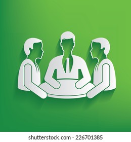 Brain storm design on green background,clean vector