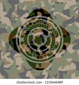 brain storm icon on camo texture