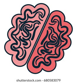brain storm isolated icon