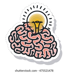 brain storm isolated icon vector illustration design