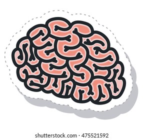 brain storm isolated icon vector illustration design