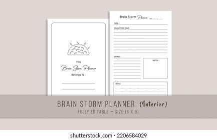 Brain Storm Planner interior template