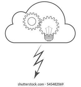 Brain storm - vector illustration