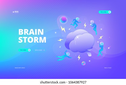 Brain storm web banner