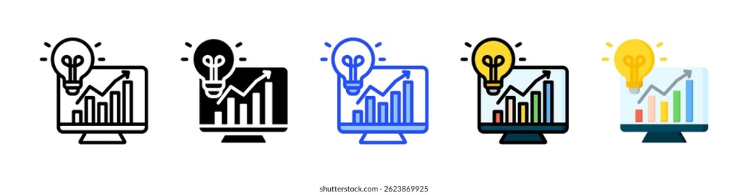 Brain Storming Icon Collection With Multiple Styles