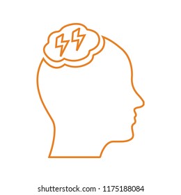 Brain Storming Outline Icon