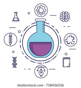 brain storming set icons