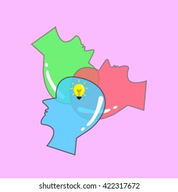 Brain storming  vector