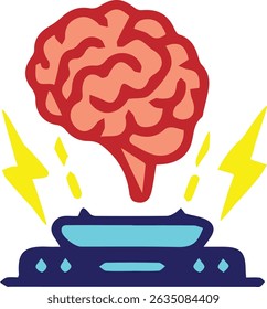 brain storming vector art, icon and graphic.