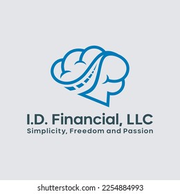Brain street Icon Logo Design Element template