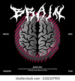 Brain streetwear modern clothing design