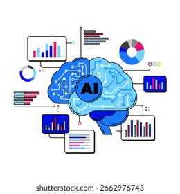 Brain Structure and Artificial Intelligence Data Analysis Visualization