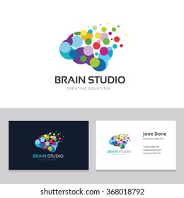 Brain Studio Logo and Business Card Template