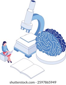 Brain Study With Micro Scope