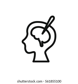 brain surgery icon illustration isolated vector sign symbol