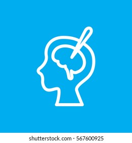 brain surgery icon illustration isolated vector sign symbol