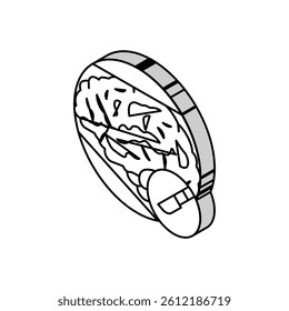 brain surgery isometric icon vector. brain surgery sign. isolated symbol illustration