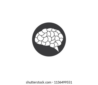 Brain symbol illustration